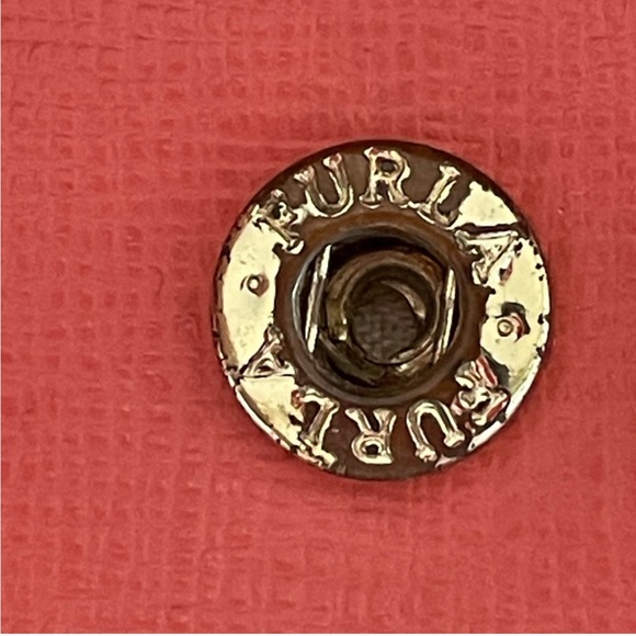 Furla two-fold long wallet L-shaped zipper coin purse pink leather for Ladies - Picture 9 of 15